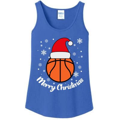 Christmas Basketball Pajamas Basketball Christmas Cute Gift Ladies Essential Tank