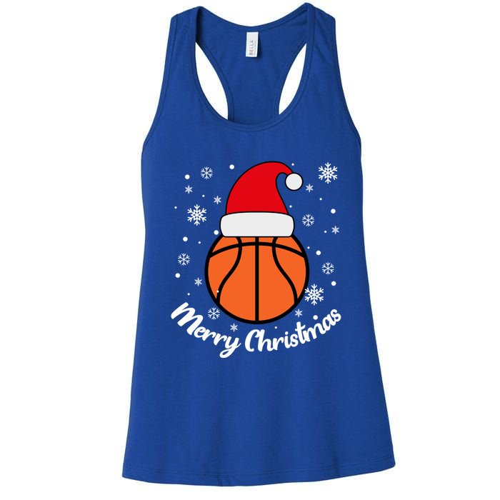 Christmas Basketball Pajamas Basketball Christmas Cute Gift Women's Racerback Tank