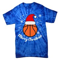 Christmas Basketball Pajamas Basketball Christmas Cute Gift Tie-Dye T-Shirt