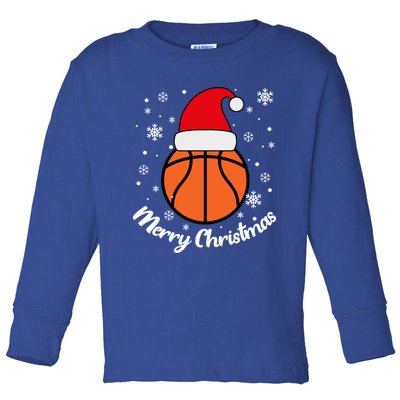 Christmas Basketball Pajamas Basketball Christmas Cute Gift Toddler Long Sleeve Shirt