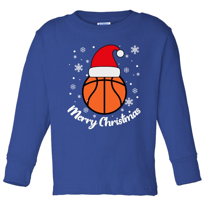 Christmas Basketball Pajamas Basketball Christmas Cute Gift Toddler Long Sleeve Shirt