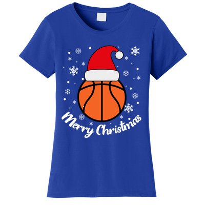 Christmas Basketball Pajamas Basketball Christmas Cute Gift Women's T-Shirt