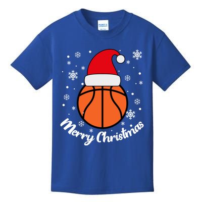 Christmas Basketball Pajamas Basketball Christmas Cute Gift Kids T-Shirt