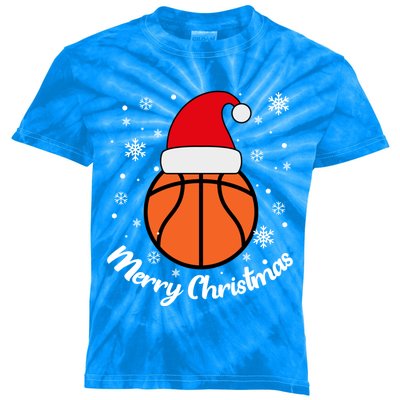 Christmas Basketball Pajamas Basketball Christmas Cute Gift Kids Tie-Dye T-Shirt