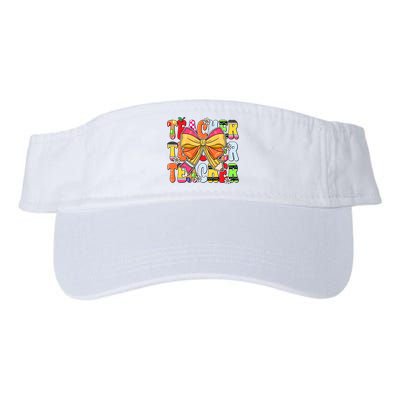 Coquette Bow Pencil Teacher Life Valucap Bio-Washed Visor