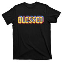 Colorful Blessed Quote Gift T-Shirt