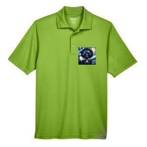 Colorfull Black Queen Afro American Starry Night Junenth Great Gift Men's Origin Performance Pique Polo