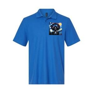 Colorfull Black Queen Afro American Starry Night Junenth Great Gift Softstyle Adult Sport Polo