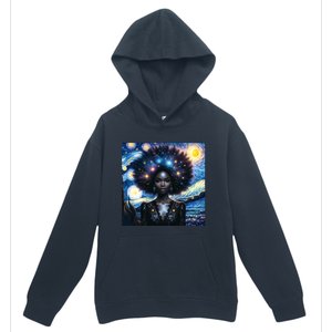 Colorfull Black Queen Afro American Starry Night Junenth Great Gift Urban Pullover Hoodie