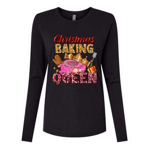 Christmas Baking Queen Donut Lover Xmas Bakers Funny Gift Womens Cotton Relaxed Long Sleeve T-Shirt