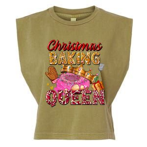 Christmas Baking Queen Donut Lover Xmas Bakers Funny Gift Garment-Dyed Women's Muscle Tee