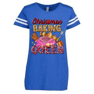 Christmas Baking Queen Donut Lover Xmas Bakers Funny Gift Enza Ladies Jersey Football T-Shirt