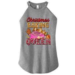 Christmas Baking Queen Donut Lover Xmas Bakers Funny Gift Women's Perfect Tri Rocker Tank