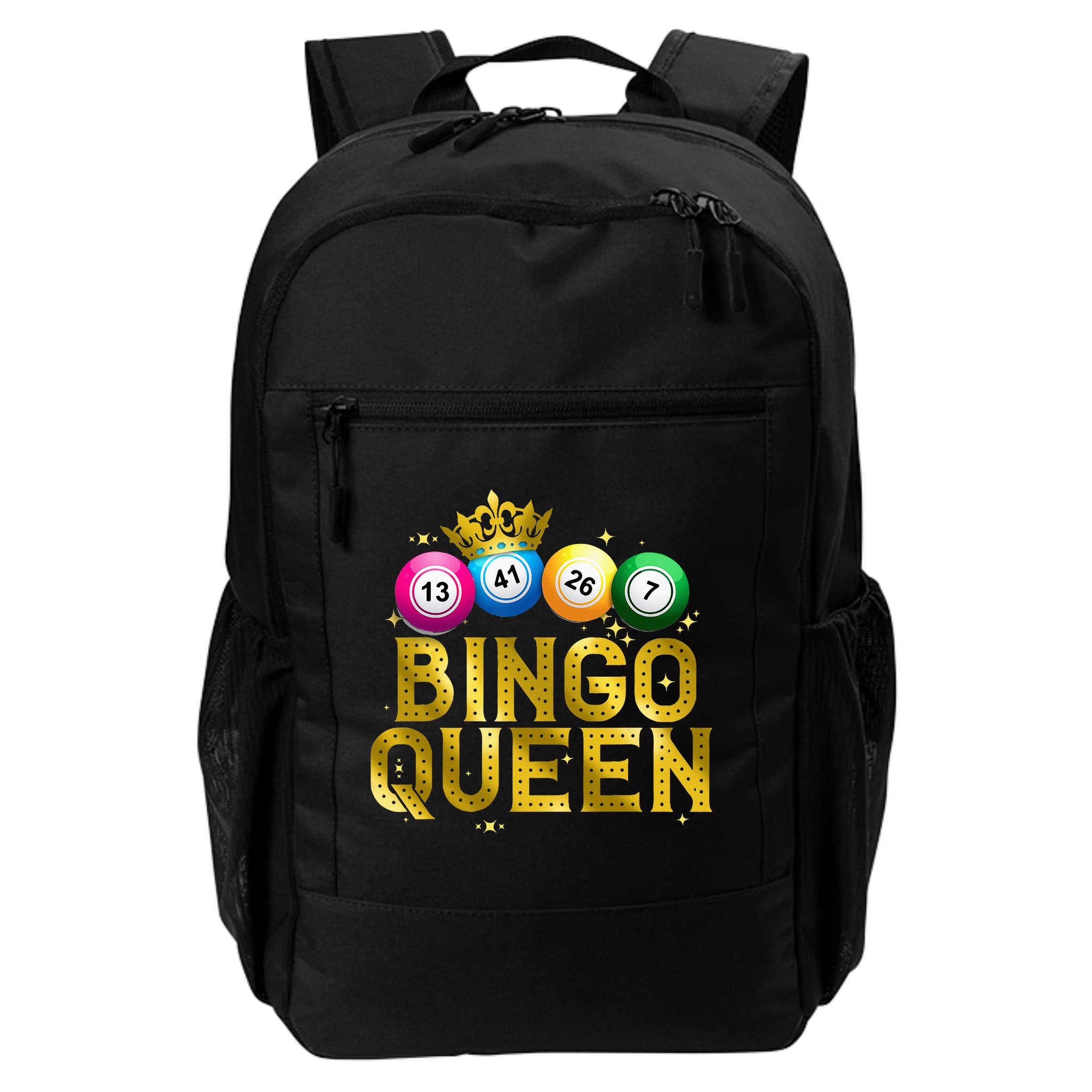 Cool Bingo Queen For Women Girls Lotto Casino Lucky Gambling Backpack