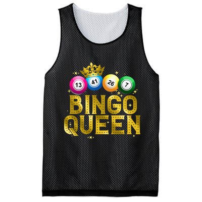 Cool Bingo Queen For Women Girls Lotto Casino Lucky Gambling Mesh Reversible Basketball Jersey Tank