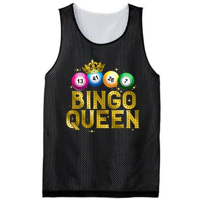 Cool Bingo Queen For Women Girls Lotto Casino Lucky Gambling Mesh Reversible Basketball Jersey Tank