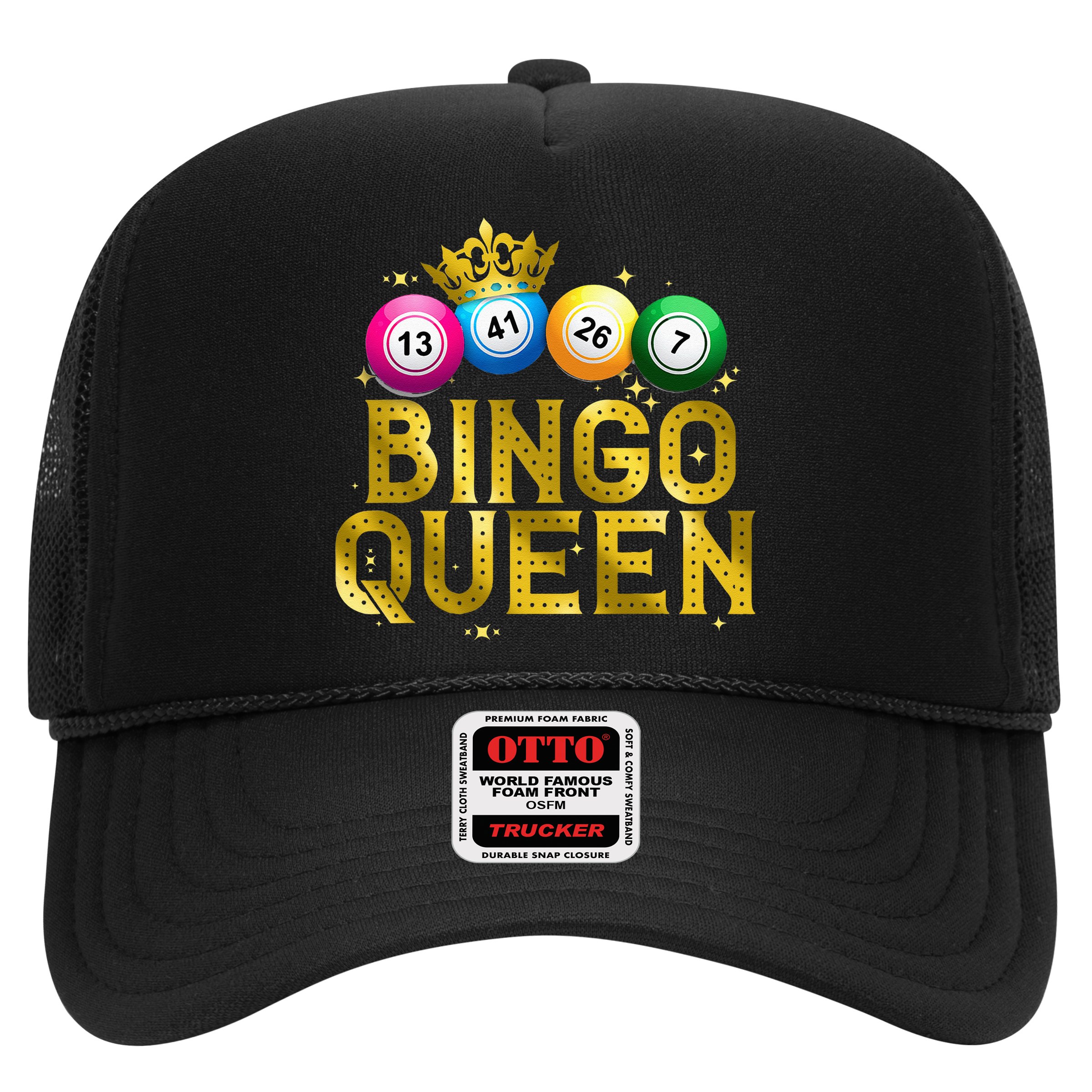 Cool Bingo Queen For Women Girls Lotto Casino Lucky Gambling Hat