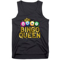 Cool Bingo Queen For Women Girls Lotto Casino Lucky Gambling Tank Top