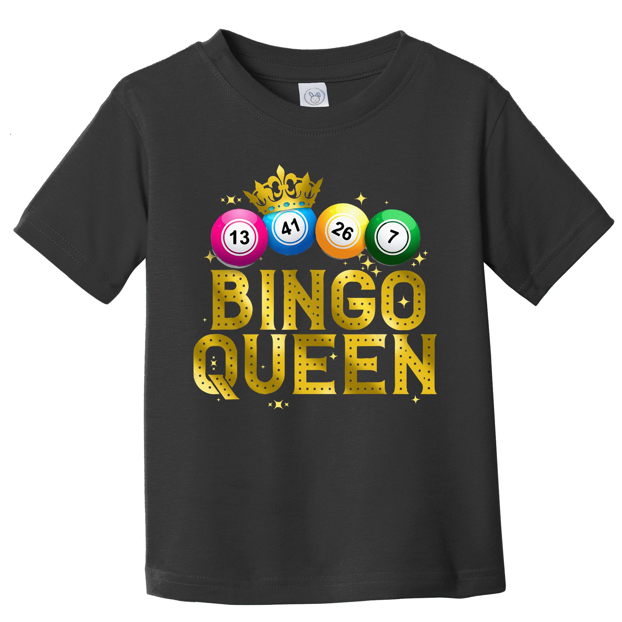 Cool Bingo Queen For Women Girls Lotto Casino Lucky Gambling Toddler T-Shirt