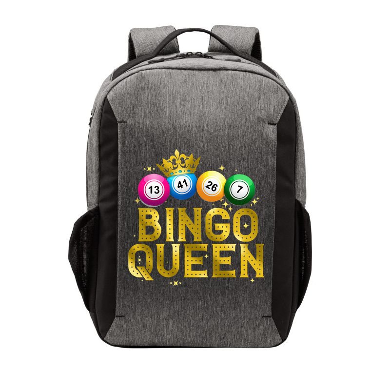 Cool Bingo Queen For Women Girls Lotto Casino Lucky Gambling Vector Backpack