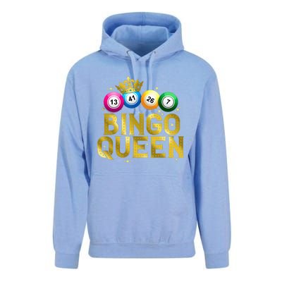 Cool Bingo Queen For Women Girls Lotto Casino Lucky Gambling Unisex Surf Hoodie