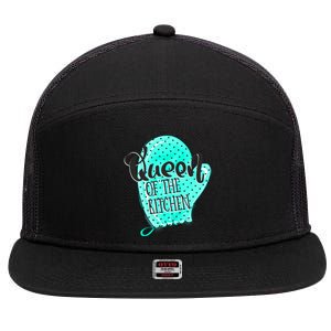 Cute Baking Queen Of The Kitchen Meaningful Gift 7 Panel Mesh Trucker Snapback Hat