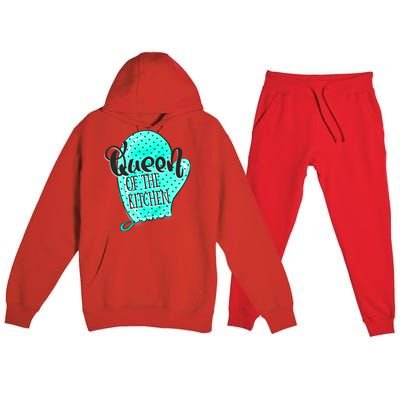 Cute Baking Queen Of The Kitchen Meaningful Gift Premium Hooded Sweatsuit Set