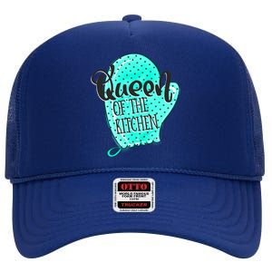 Cute Baking Queen Of The Kitchen Meaningful Gift High Crown Mesh Back Trucker Hat