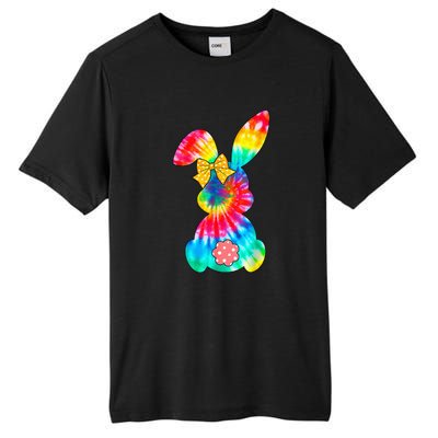 Cute Bunny Rabbit Tie Dye Bow Tie Easter Day Tall Fusion ChromaSoft Performance T-Shirt