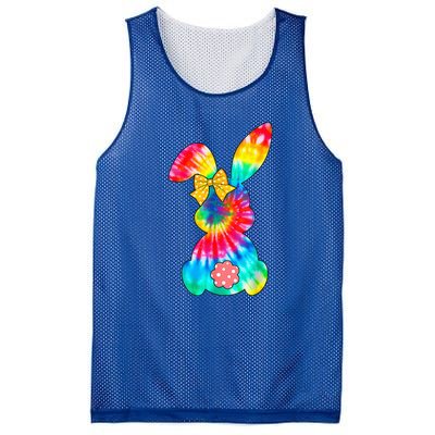 Cute Bunny Rabbit Tie Dye Bow Tie Easter Day Mesh Reversible Basketball Jersey Tank