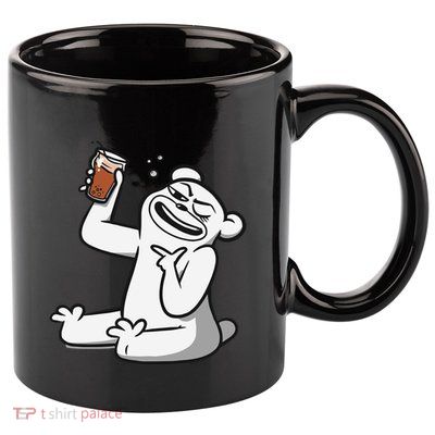 Cotton Bureau Root Bear 11oz C Handle Ceramic Mug