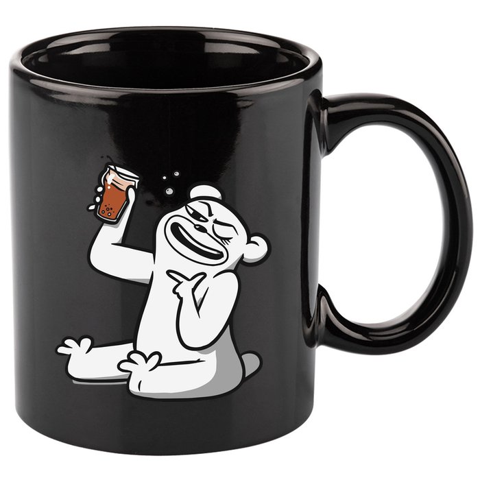 Cotton Bureau Root Bear 11oz C Handle Ceramic Mug