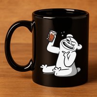 Cotton Bureau Root Bear 11oz C Handle Ceramic Mug