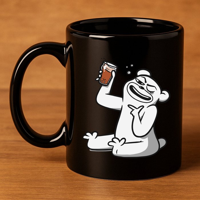 Cotton Bureau Root Bear 11oz C Handle Ceramic Mug