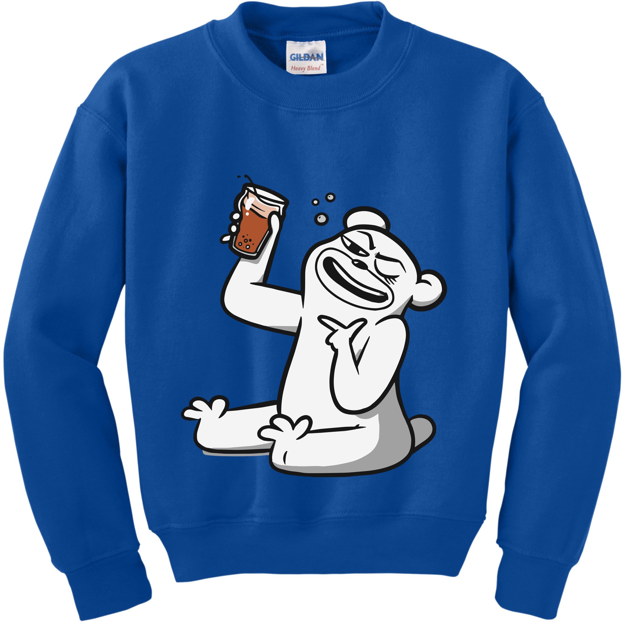 Cotton Bureau Root Bear Kids Sweatshirt