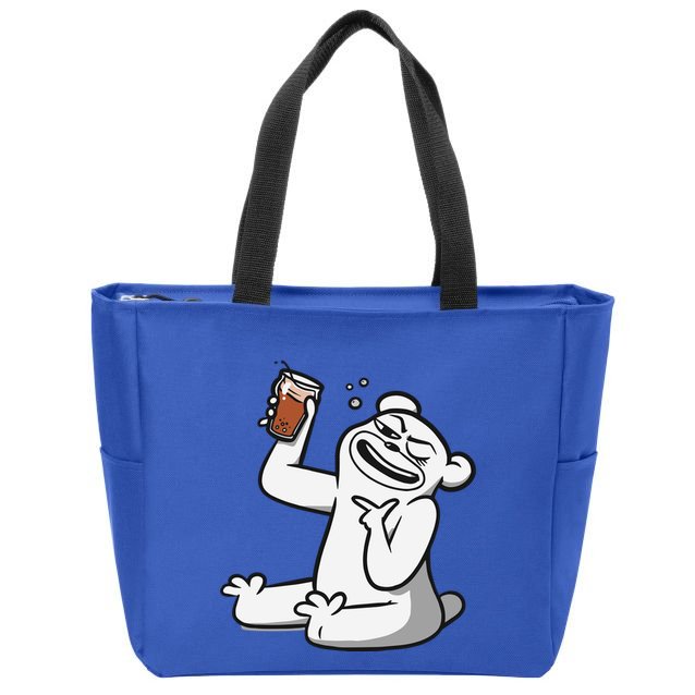 Cotton Bureau Root Bear Zip Tote Bag