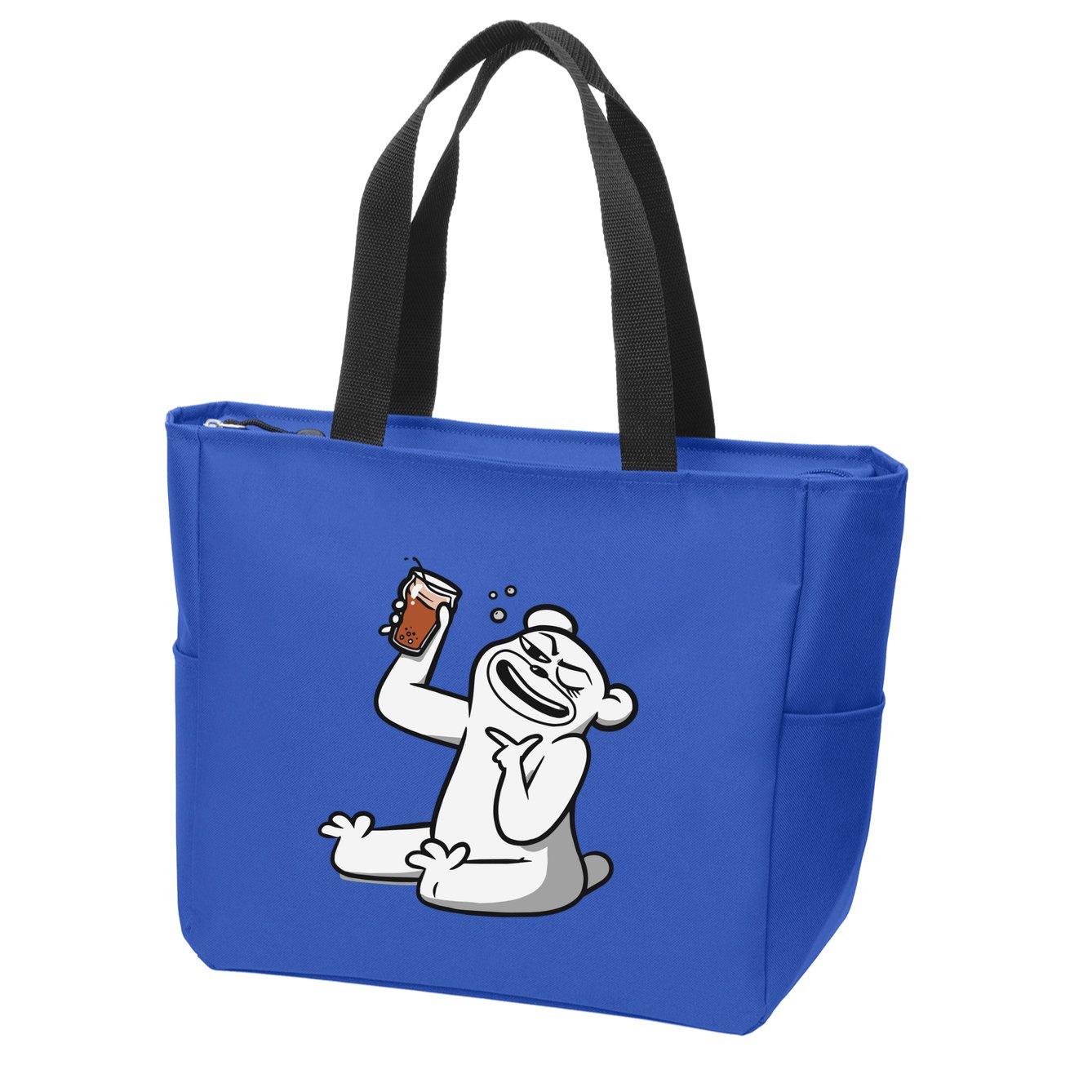 Cotton Bureau Root Bear Zip Tote Bag