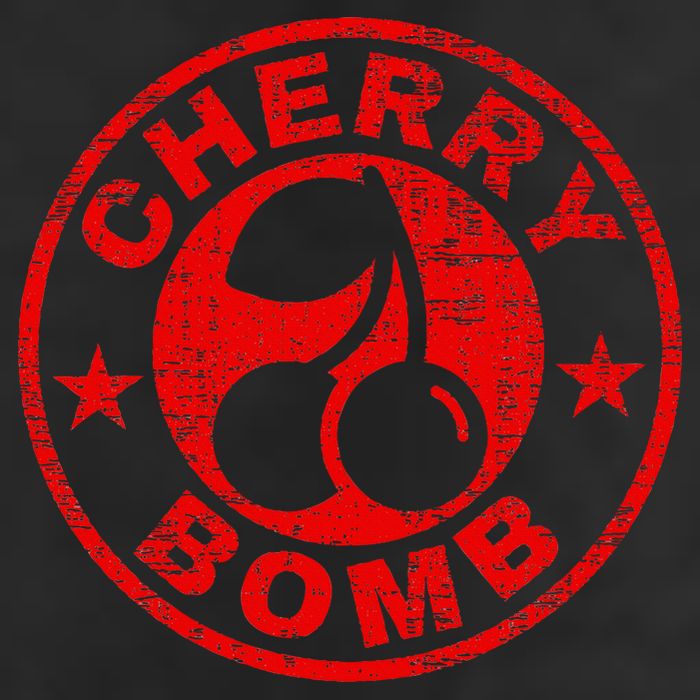 Cherry Bomb Retro Cherries Design Distressed Cool Comfort Performance Bucket Hat