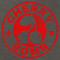 Cherry Bomb Retro Cherries Design Distressed Cotton Canvas Backpack