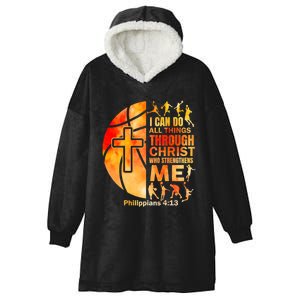 Christian Basketball Religious Bible Verses Hooded Wearable Blanket