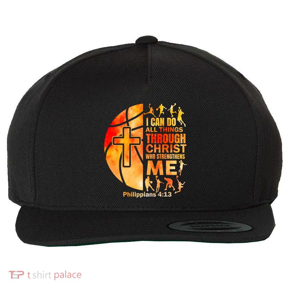 Christian Basketball Religious Bible Verses Wool Snapback Cap