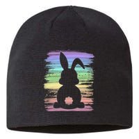 Cute Bunny Rabbit Pastel Happy Easter Day Sustainable Beanie