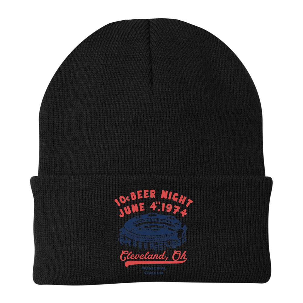 Cleveland Baseball Retro 10 Cent Beer Night Beanie