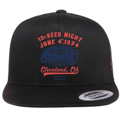 Cleveland Baseball Retro 10 Cent Beer Night Flat Bill Trucker Hat