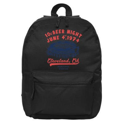 Cleveland Baseball Retro 10 Cent Beer Night 16 in Basic Backpack