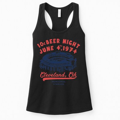 Cleveland Baseball Retro 10 Cent Beer Night Womens Tank Top