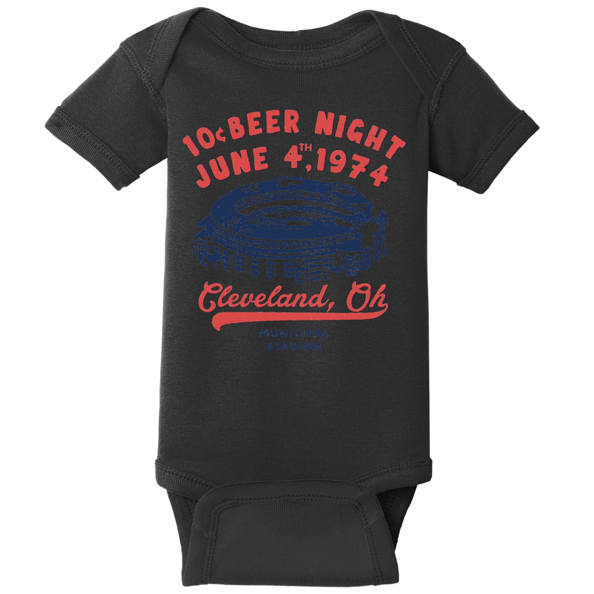 Cleveland Baseball Retro 10 Cent Beer Night Baby Bodysuit