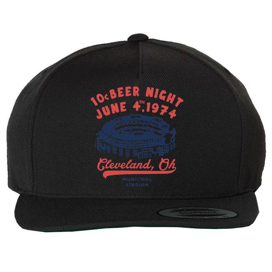 Cleveland Baseball Retro 10 Cent Beer Night Wool Snapback Cap