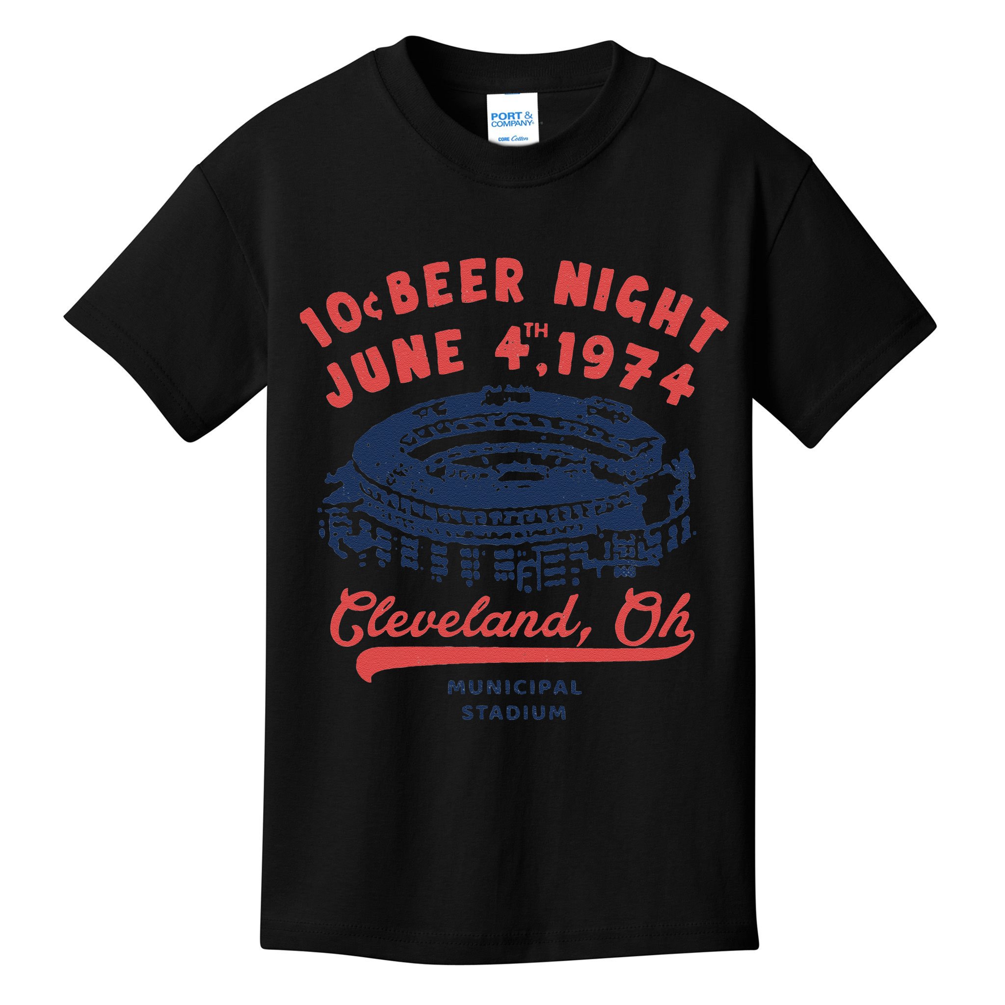 Cleveland Baseball Retro 10 Cent Beer Night Kids T-Shirt