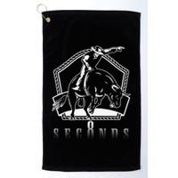 Cowboy Bull Riding Ask Me In Eight Seconds Golf Towel